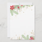 Invitations de partie de fiançailles de Noël (Dos)