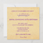 Invitations de partie de fille d'aileron des (Dos)