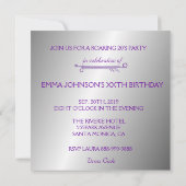 Invitations de partie de fille d'aileron des (Dos)