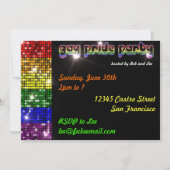Invitations de partie de gay pride (Devant)