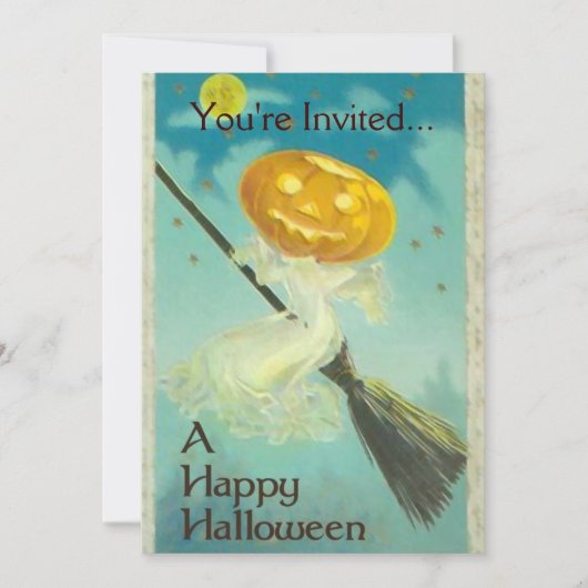 Invitations de partie de Halloween (Devant)