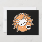 Invitations de partie de Halloween d'araignée (Devant)