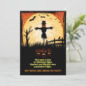 Invitations de partie de Halloween de clair de (Debout devant)