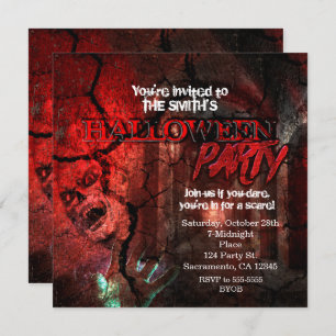 Invitations de partie de Halloween de zombi de