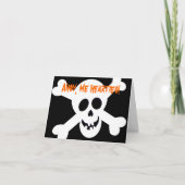 Invitations de partie de jolly roger (Devant)