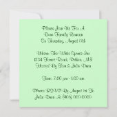 Invitations de partie de la Réunion d'arbre (Dos)