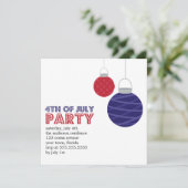 Invitations de partie de lampions 4 juillet (Debout devant)