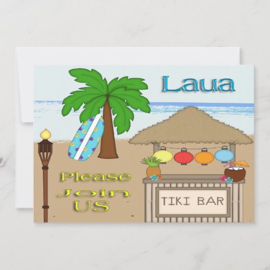 Invitations de partie de Laua/Tiki (Devant)