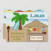 Invitations de partie de Laua/Tiki (Devant / Derrière)