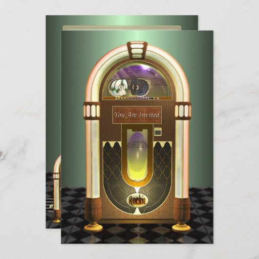 Invitations de partie de librairie (Devant / Derrière)