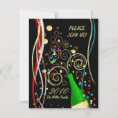 Invitations de partie de nouvelle année - brunch (Dos)