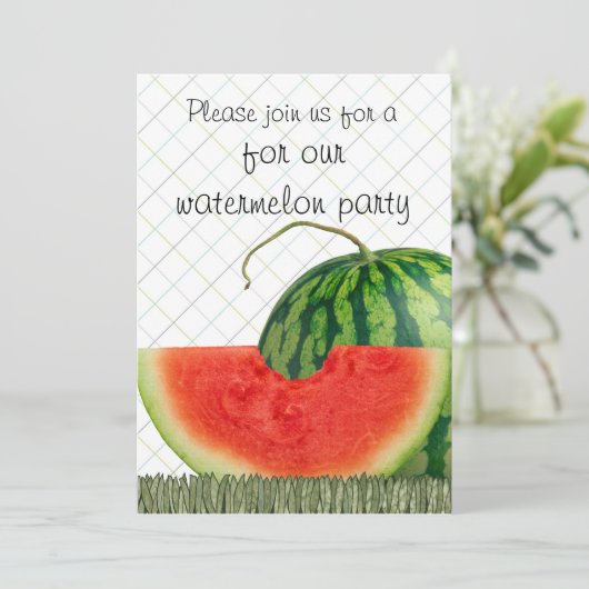 invitations de partie de pastèque (Debout devant)