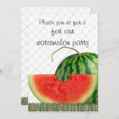 invitations de partie de pastèque (Devant / Derrière)