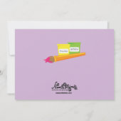 Invitations de partie de peinture de poterie (Dos)