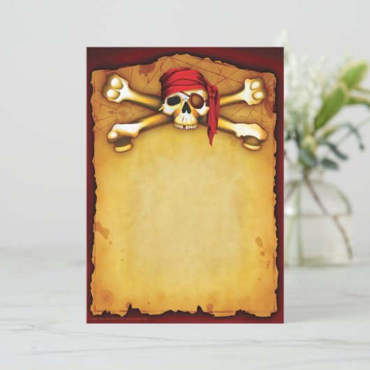 Invitations de partie de pirate (Debout devant)