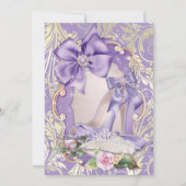 Invitations de partie de Quinceanera du bonbon 16 (Dos)