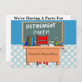 Invitations de partie de retraite de professeurs (Devant / Derrière)