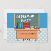 Invitations de partie de retraite de professeurs (Devant)