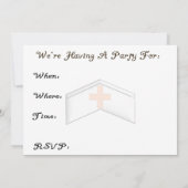 Invitations de partie de retraite d'infirmière (Dos)