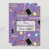 Invitations de partie de retraite d'infirmière (Devant / Derrière)