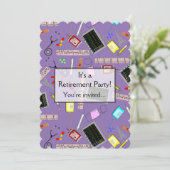 Invitations de partie de retraite d'infirmière (Debout devant)