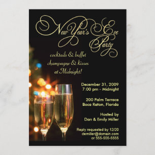 Invitations de partie de réveillon de la Saint