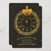 Invitations de partie de réveillon de la Saint (Devant / Derrière)