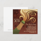 Invitations de partie de réveillon de la Saint (Devant / Derrière)