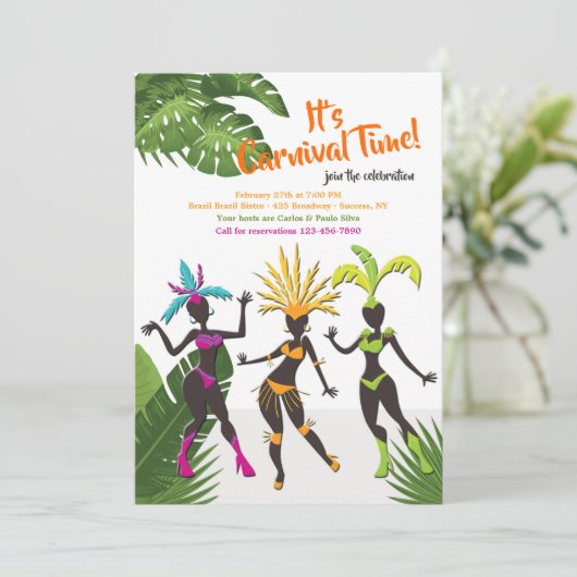 Invitations de partie de samba de Rio (Debout devant)