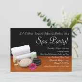 Invitations de partie de spa, noir de scène de (Debout devant)