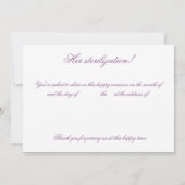 Invitations de partie de stérilisation (Dos)