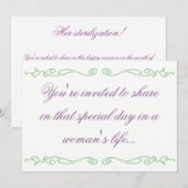 Invitations de partie de stérilisation (Devant / Derrière)