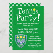 Invitations de partie de tennis pour (Devant / Derrière)