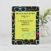 Invitations de partie de vert et de noir de chaux (Debout devant)