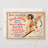 Invitations de partie de week-end de fuite de (Devant)