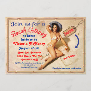 Invitations de partie de week-end de fuite de