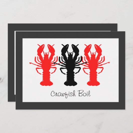 Invitations de partie d'ébullition (Devant / Derrière)