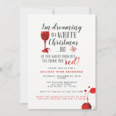 Invitations de partie d'échange de vin de vacances (Devant)