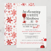 Invitations de partie d'échange de vin de vacances (Devant / Derrière)