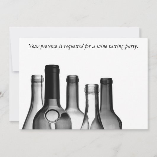 Invitations de partie d'échantillon de vin (Devant)