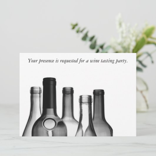 Invitations de partie d'échantillon de vin (Debout devant)