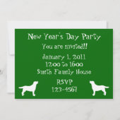 Invitations de partie du jour de nouvelle année de (Dos)