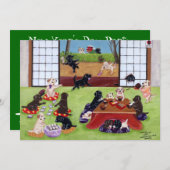 Invitations de partie du jour de nouvelle année de (Devant / Derrière)