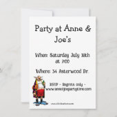 Invitations de parties amusantes (Dos)