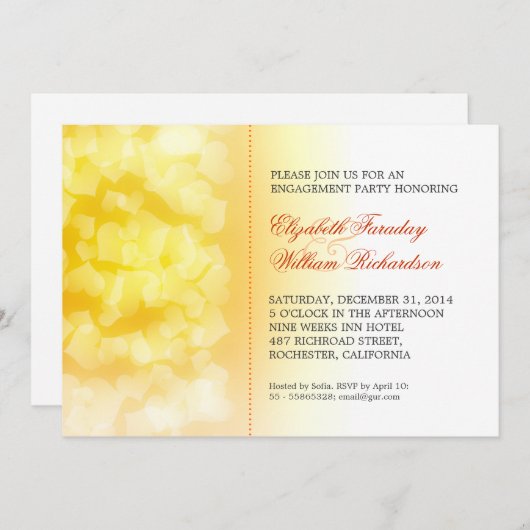 invitations de parties d'engagement modernes (Devant / Derrière)