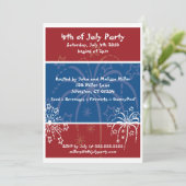 Invitations de parties Fireworks (Debout devant)