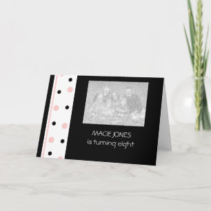 Invitations de parties rose et noire : Personnalis