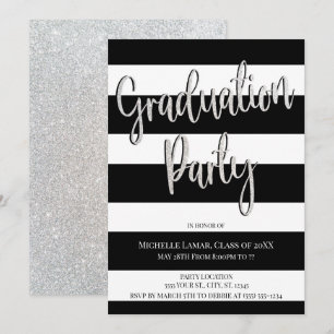 Invitations de parties scintillantes et de fête de