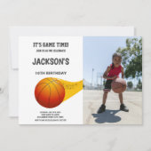 Invitations de parties sportives personnalisables  (Devant)