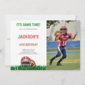 Invitations de parties sportives personnalisables  (Devant)